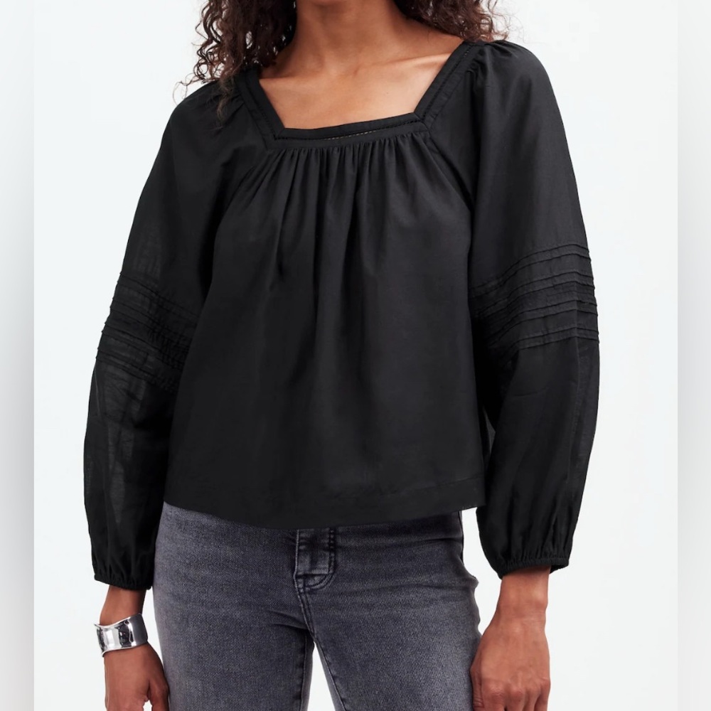 Madewell Black Long Sleeve Top